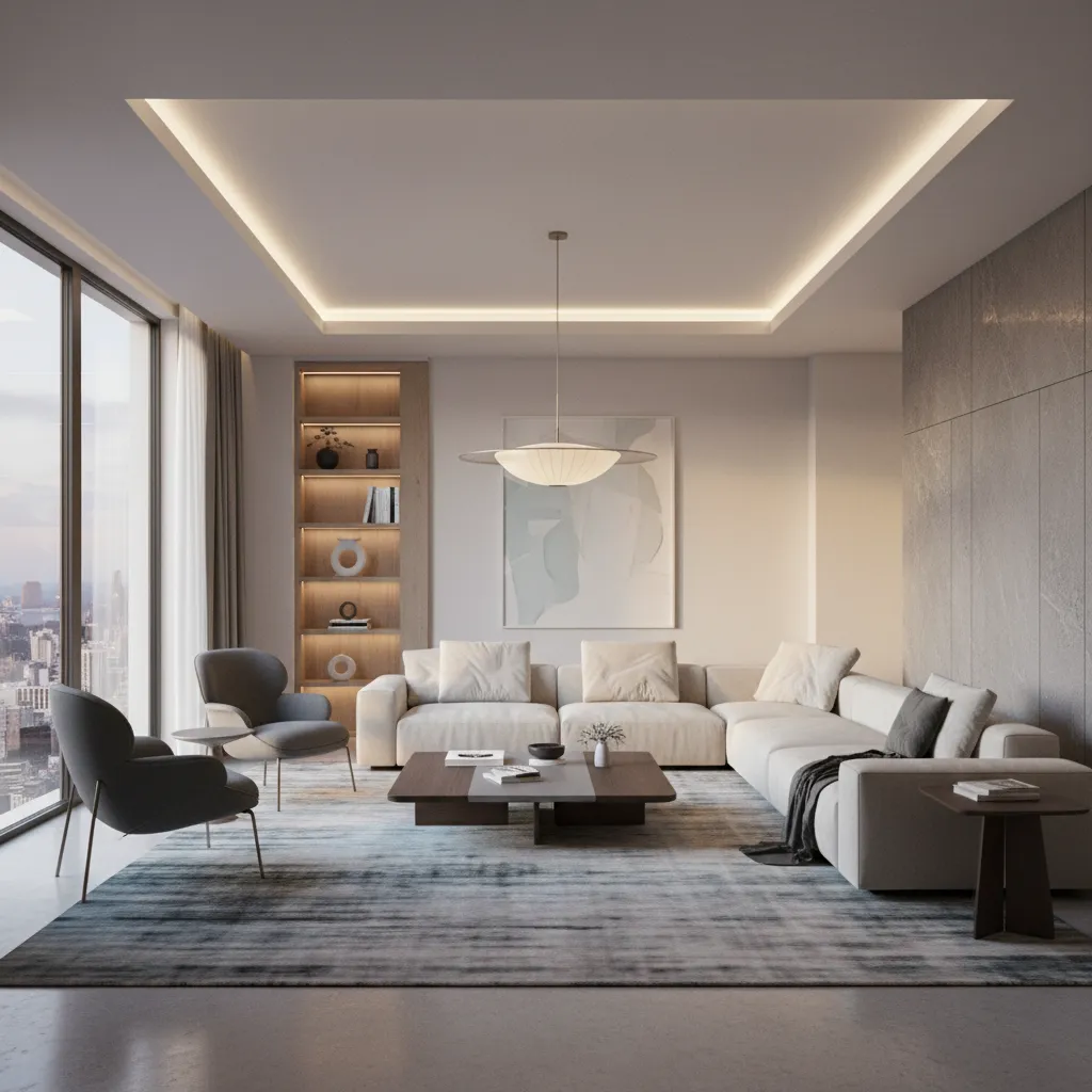 Render 3D realista de un proyecto de interiorismo