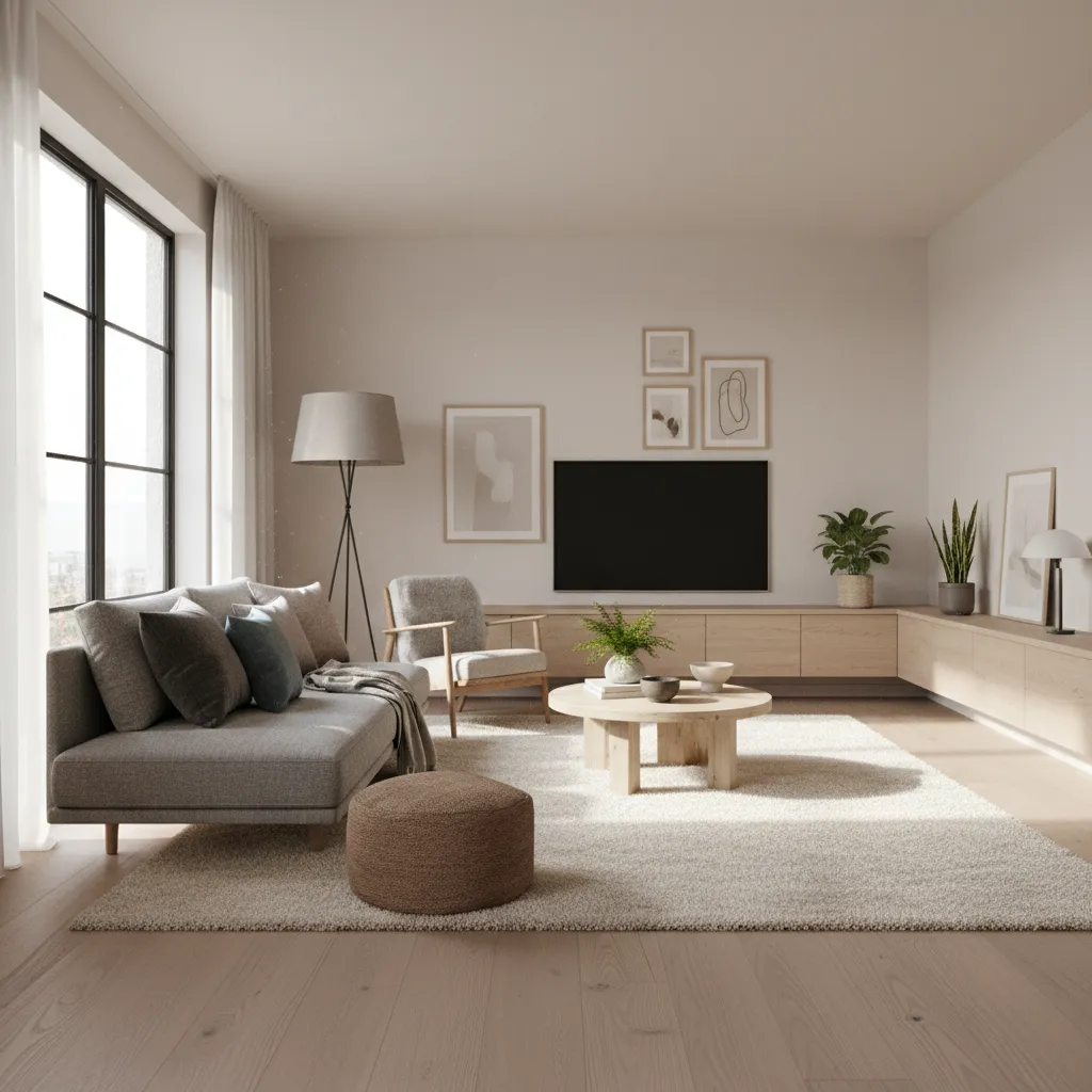 Render fotorrealista de un proyecto de interiorismo creado por estudiante