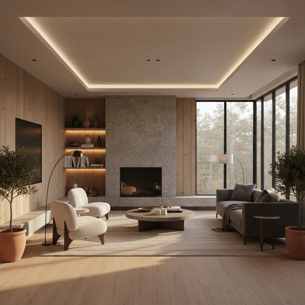 Render realista de un proyecto de interiorismo residencial