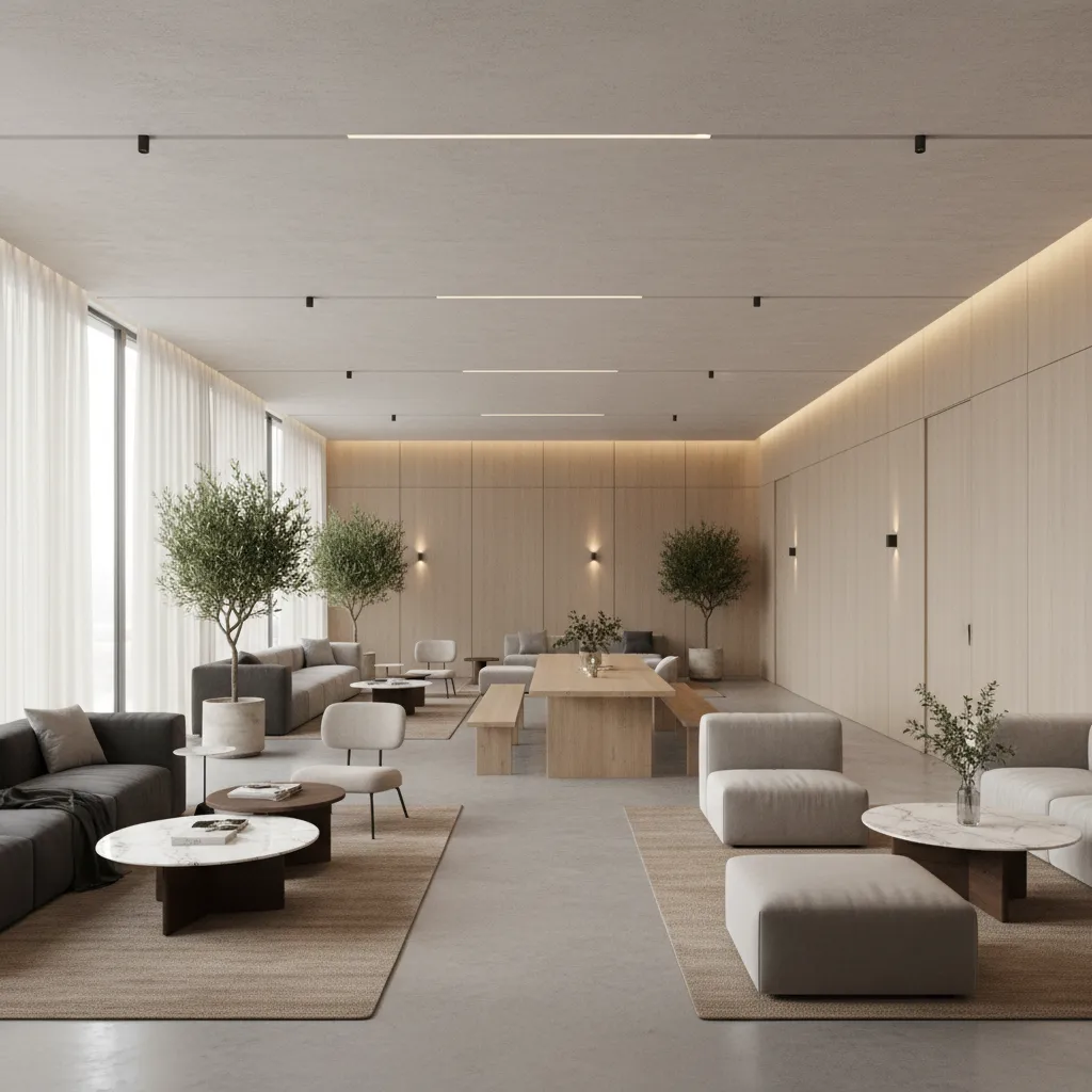 Render hiperrealista de un espacio interior antes de su construcción