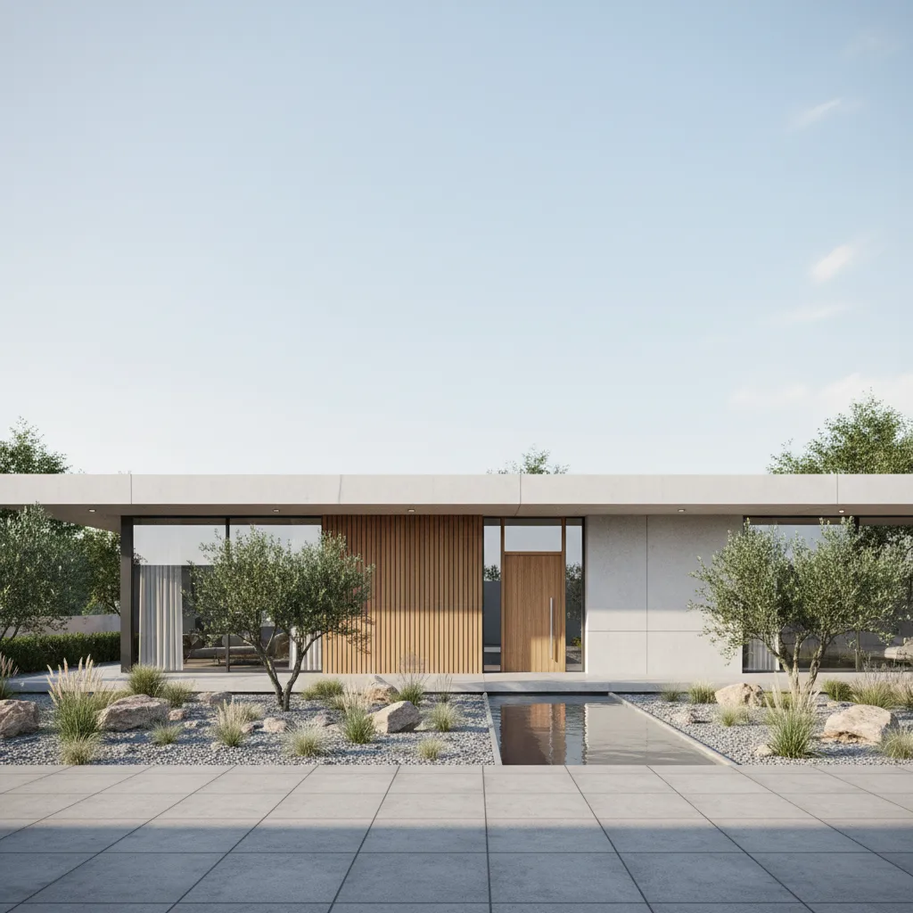 Visualisasi 3D rumah satu lantai type 120