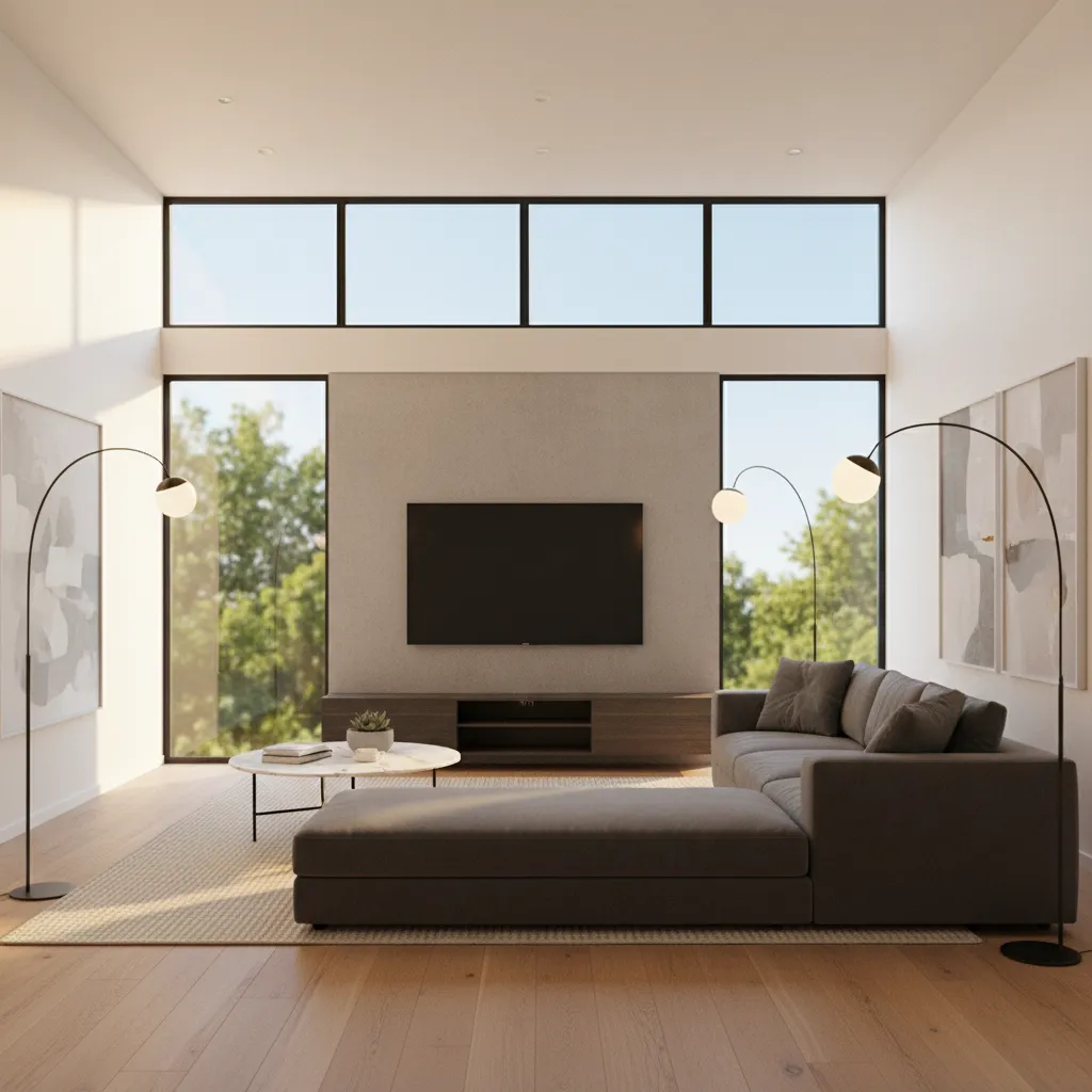 Renderizado 3D realista de una casa diseñado en software de interiorismo