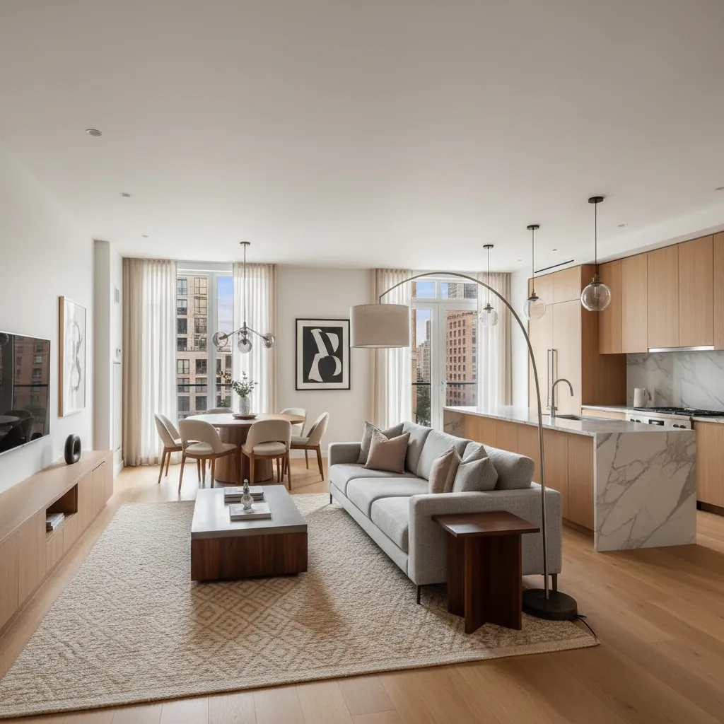 Apartamento moderno renovado con diseño interior contemporáneo