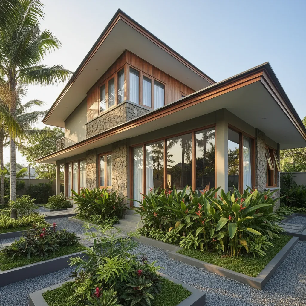Renovasi rumah jengki dengan mempertahankan fasad