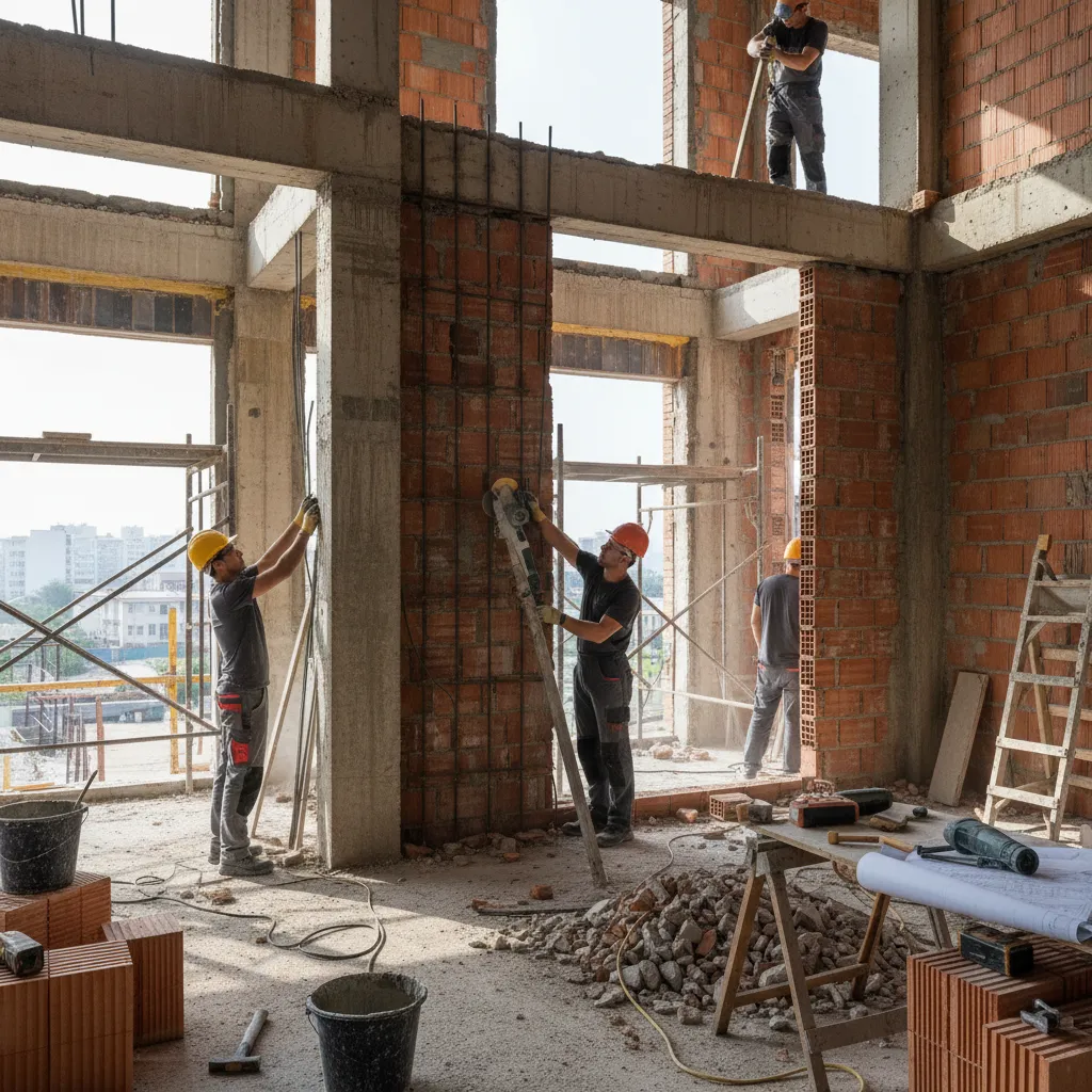 proses renovasi rumah karena perubahan denah