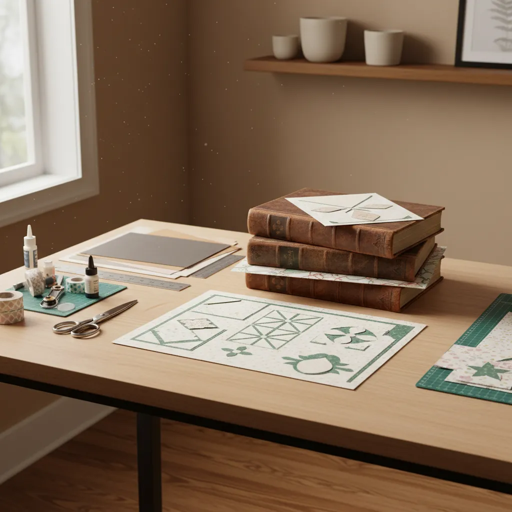 flattening warped paper elements for DIY wall hanging craft repair
