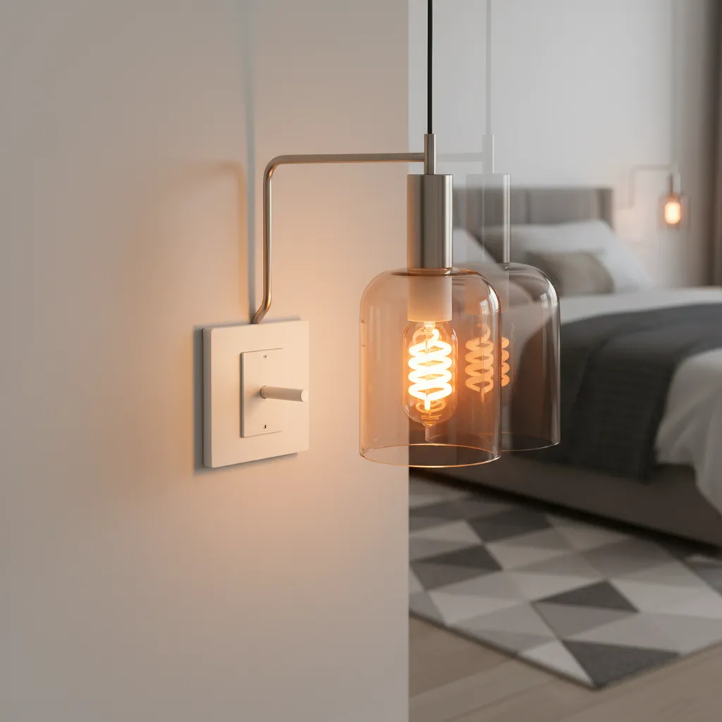 Wall switch turning a smart bulb on and off for reset process