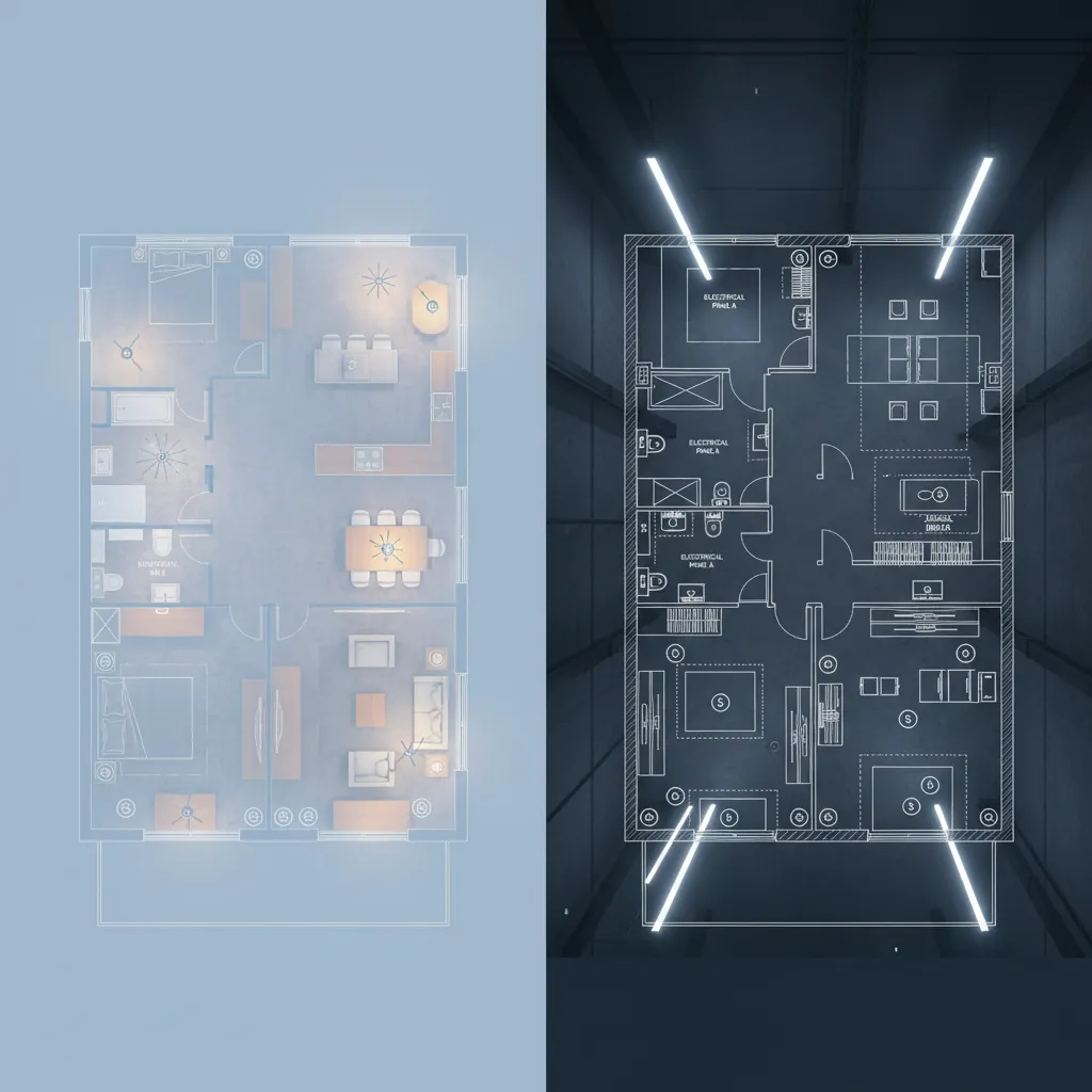 Residential vs Commercial Electrical Floor Plans Key Differences