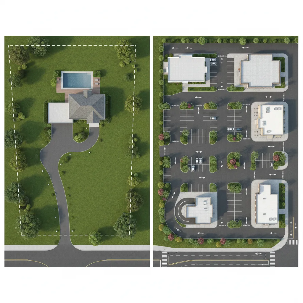 Residential vs Commercial Site Plan Requirements