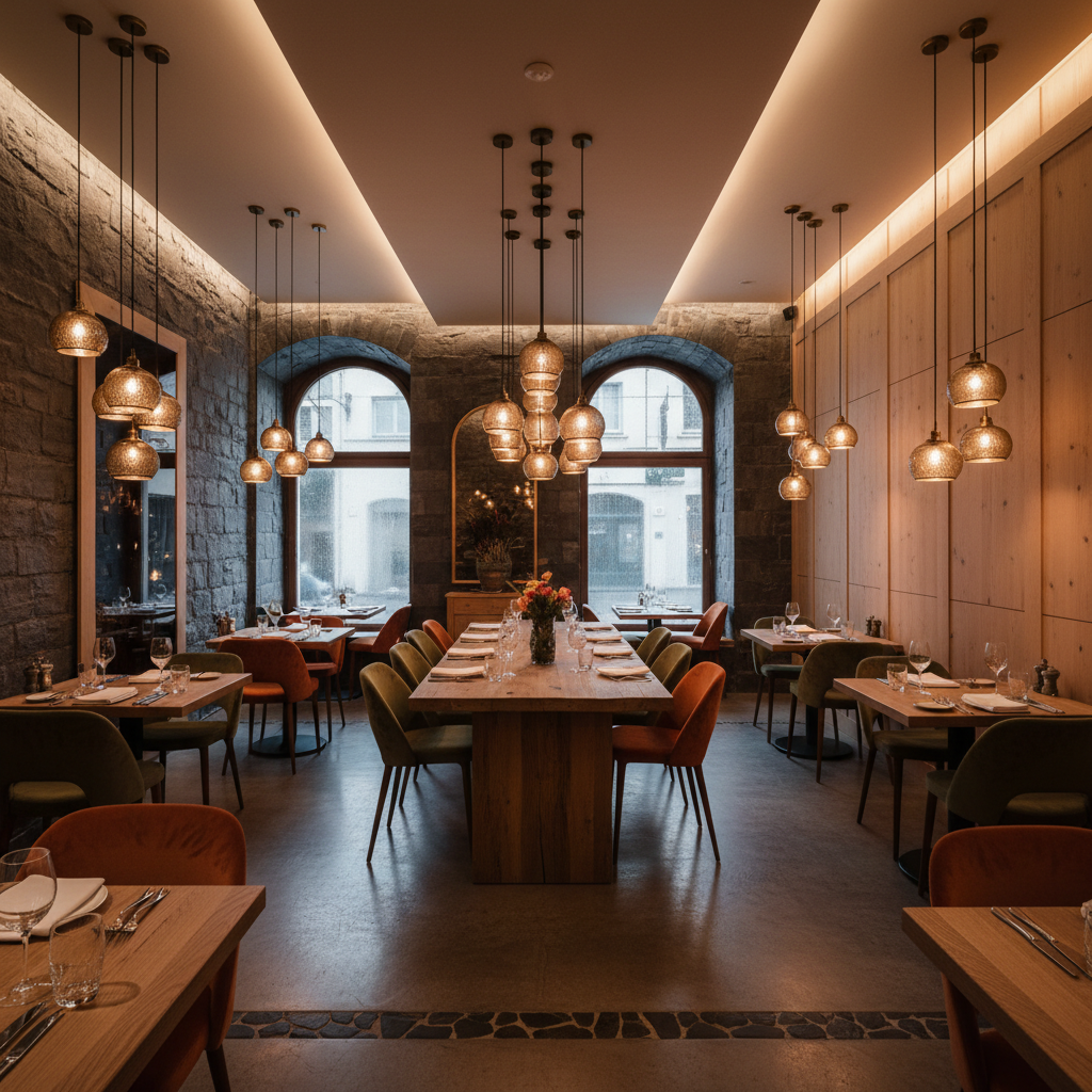 Crecimiento del diseño de interiores de restaurantes