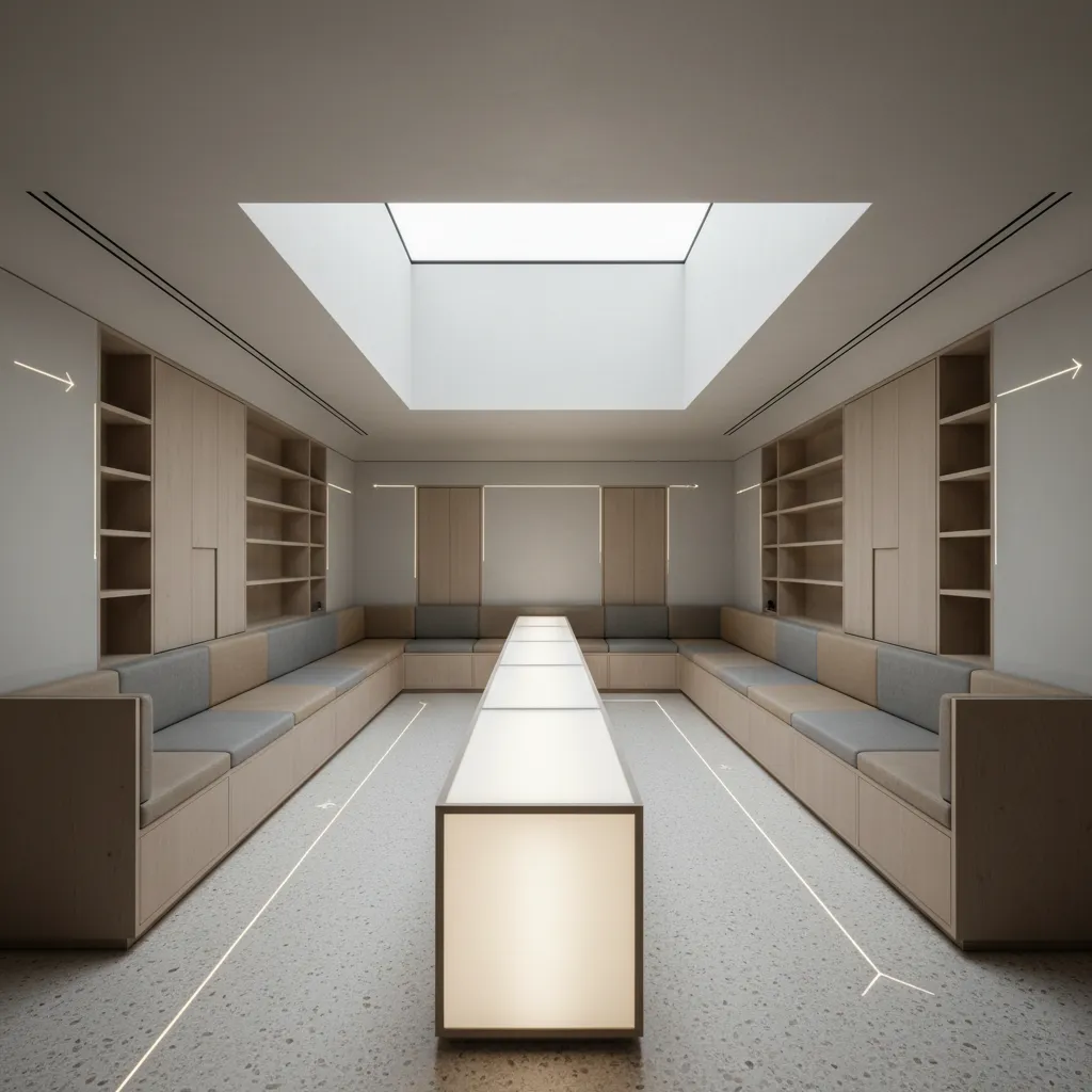 Small Restaurant Floor Plan, Compiled for Tomorrow: A futurist designer’s read on compact dining interfaces and the program flow behind them