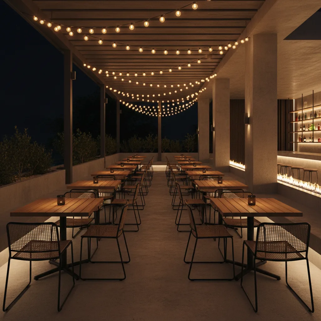 How Restaurants and Cafes Maintain Replaceable Bistro String Lights