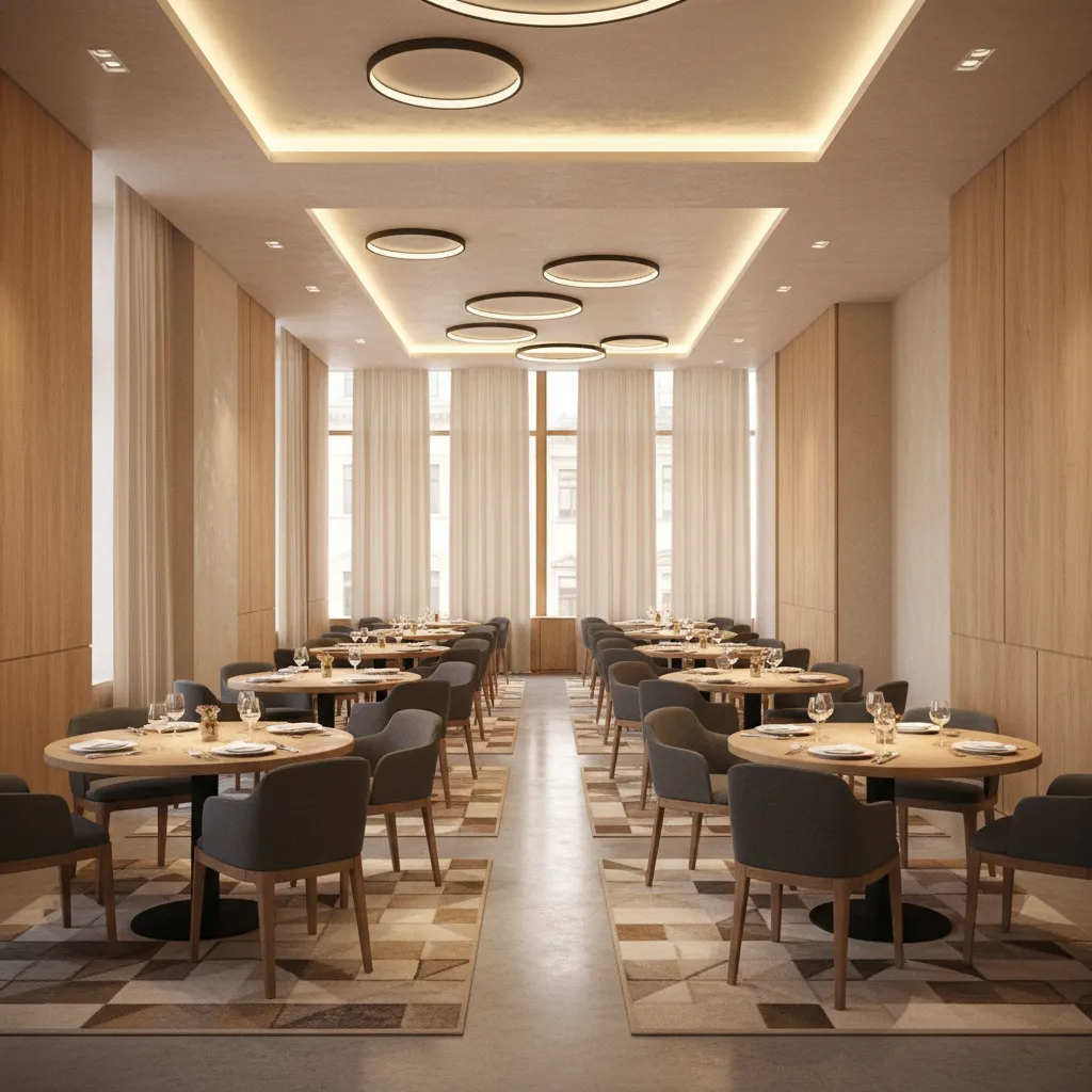 Round Table Layouts in Restaurants and Hospitality Spaces