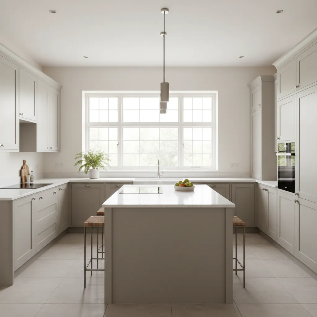 Kitchen cabinets restored and clean after professional smoke damage cleaning