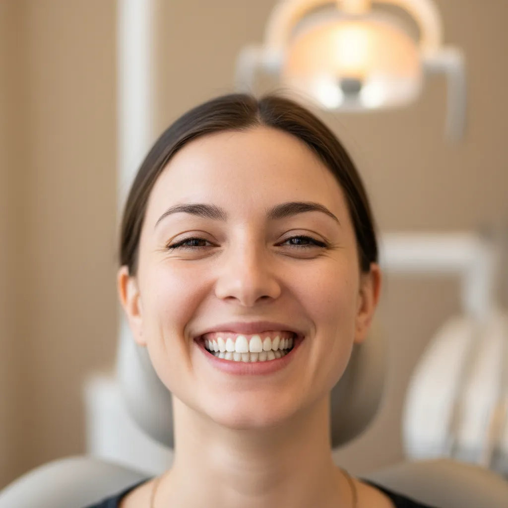 Paciente sonriendo con resultado natural tras diseño de sonrisa