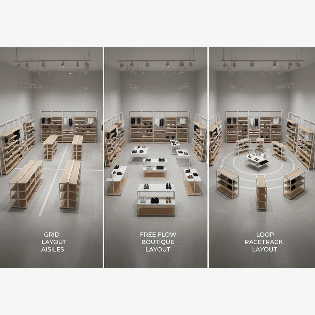 Grid vs Free-Flow vs Loop: Choosing the Right Retail Floor Plan Layout