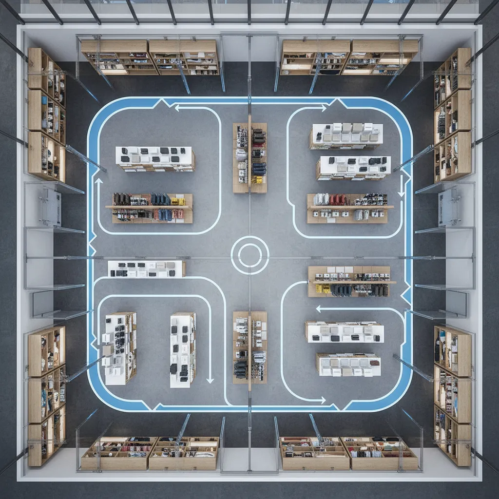 Visualización del flujo de clientes dentro de una tienda