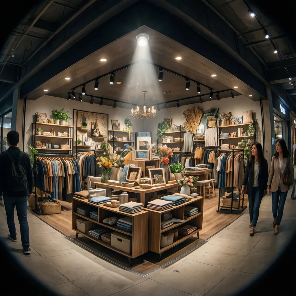 retail corner display redesigned to attract customers and remove dead zone