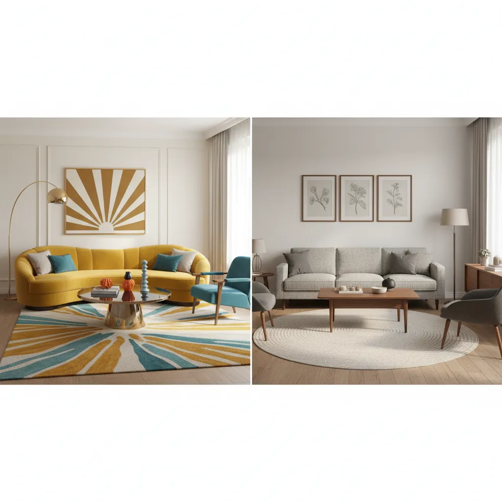 Chic Modern Retro vs Mid-Century Modern 3D Models: Key Design Differences