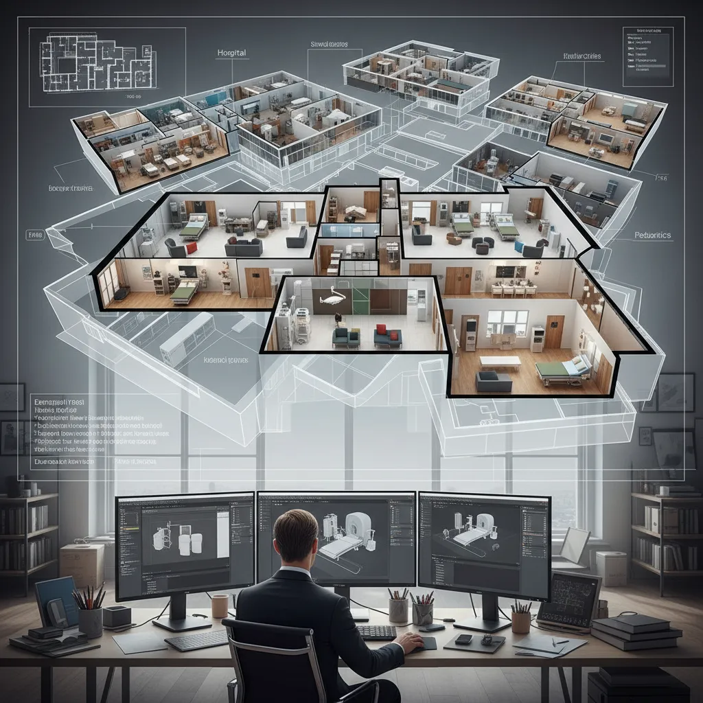 Rhino vs Revit vs SketchUp for Creating 3D Hospital Floor Plans