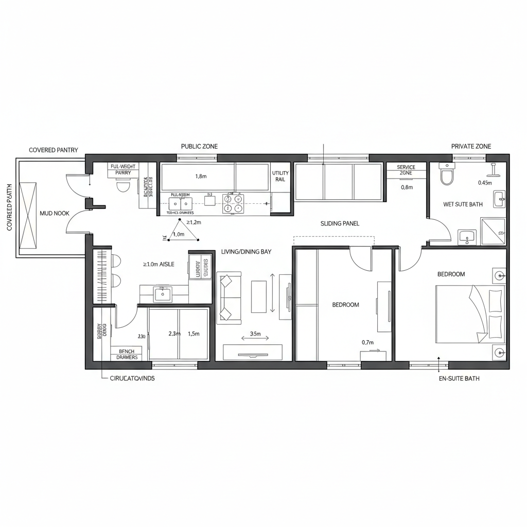 1-Bedroom Cabin Floor Plan: Three Future-Ready Layouts