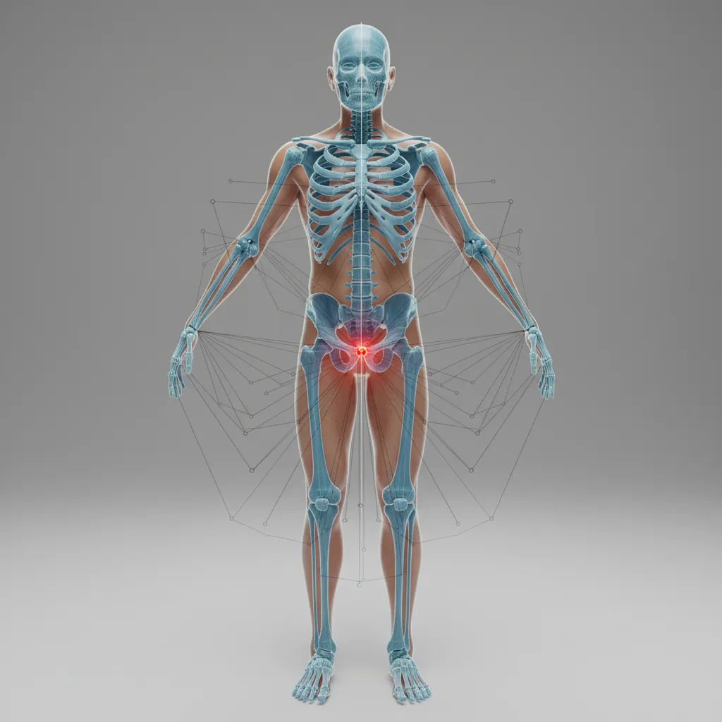 3d character rig with visible skeleton showing proper scaling from root armature