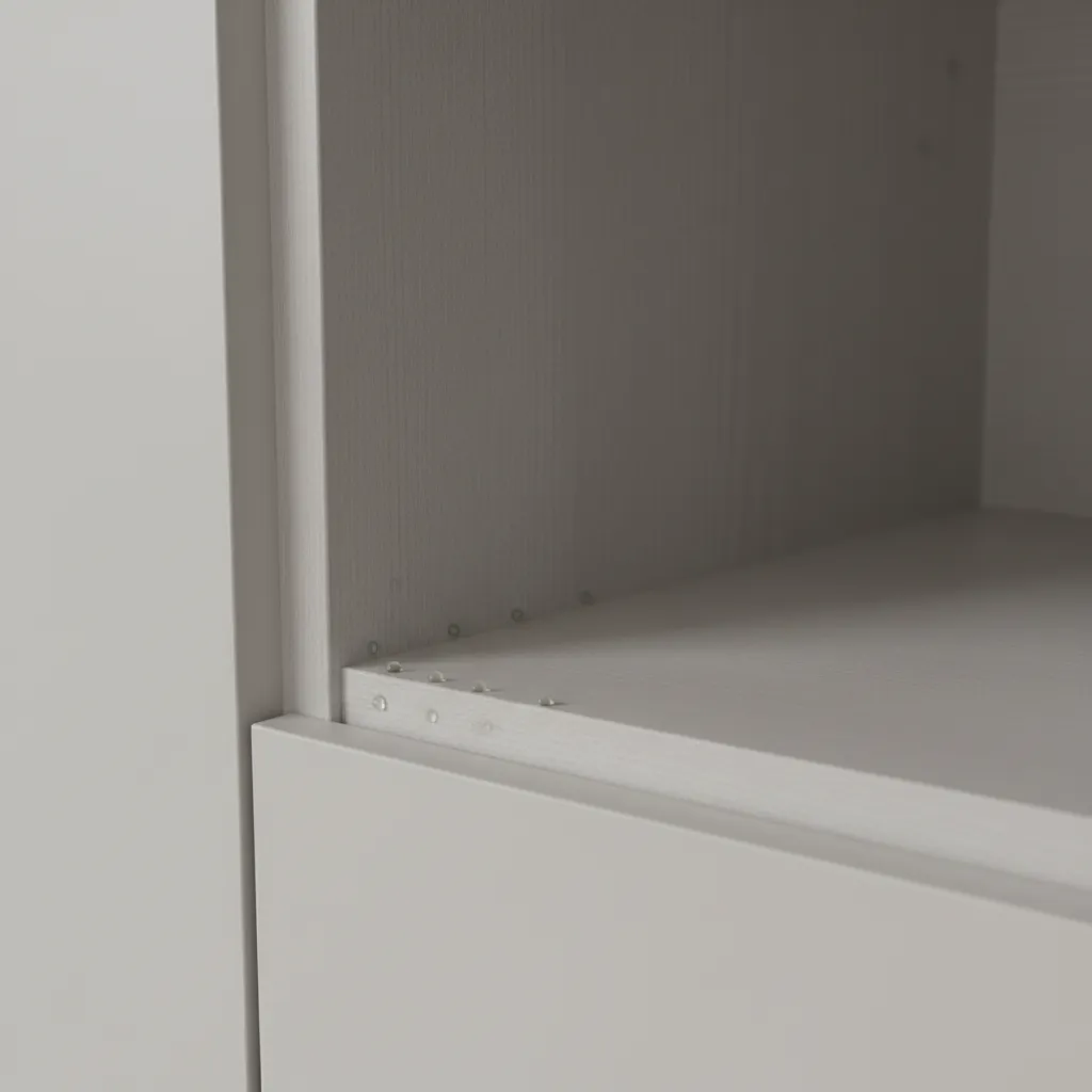 roach bait placement near kitchen cabinet edges and wall corners