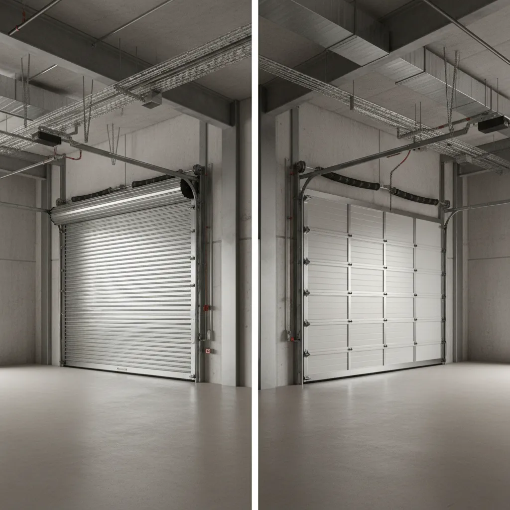 Roll-Up Doors vs Sectional Doors in Floor Plan Design