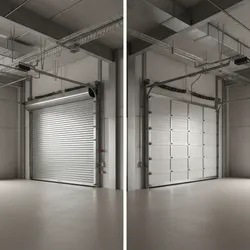 Roll-Up Doors vs Sectional Doors in Floor Plan Design