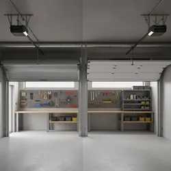 Roll-Up vs Sectional Garage Doors in 5 Layout Ideas