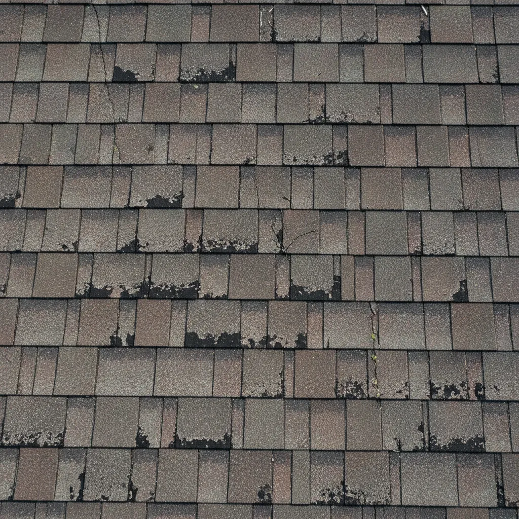 asphalt roof shingles curling and deteriorating showing signs roof needs replacement