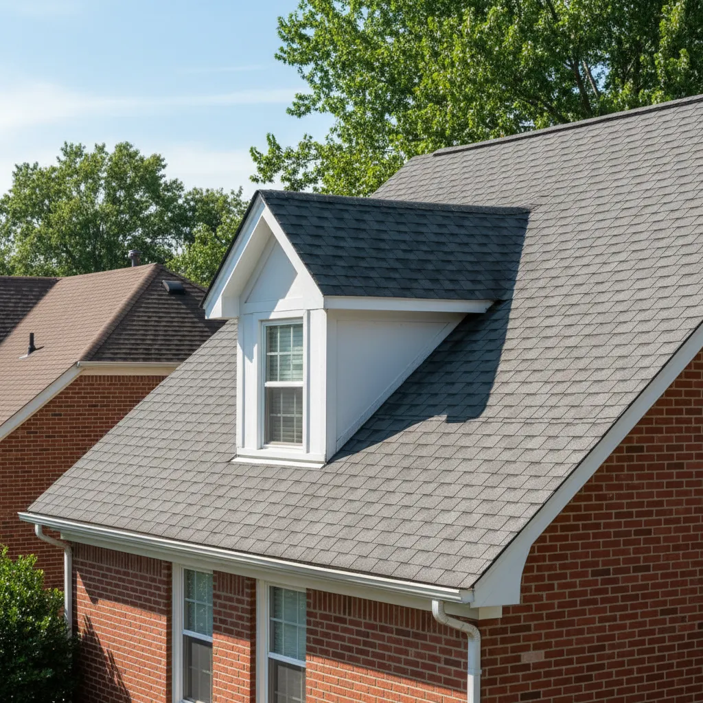 Visible sagging roofline near a dormer addition indicating structural stress