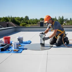Safety Risks When Applying Self-Leveling Roof Sealant