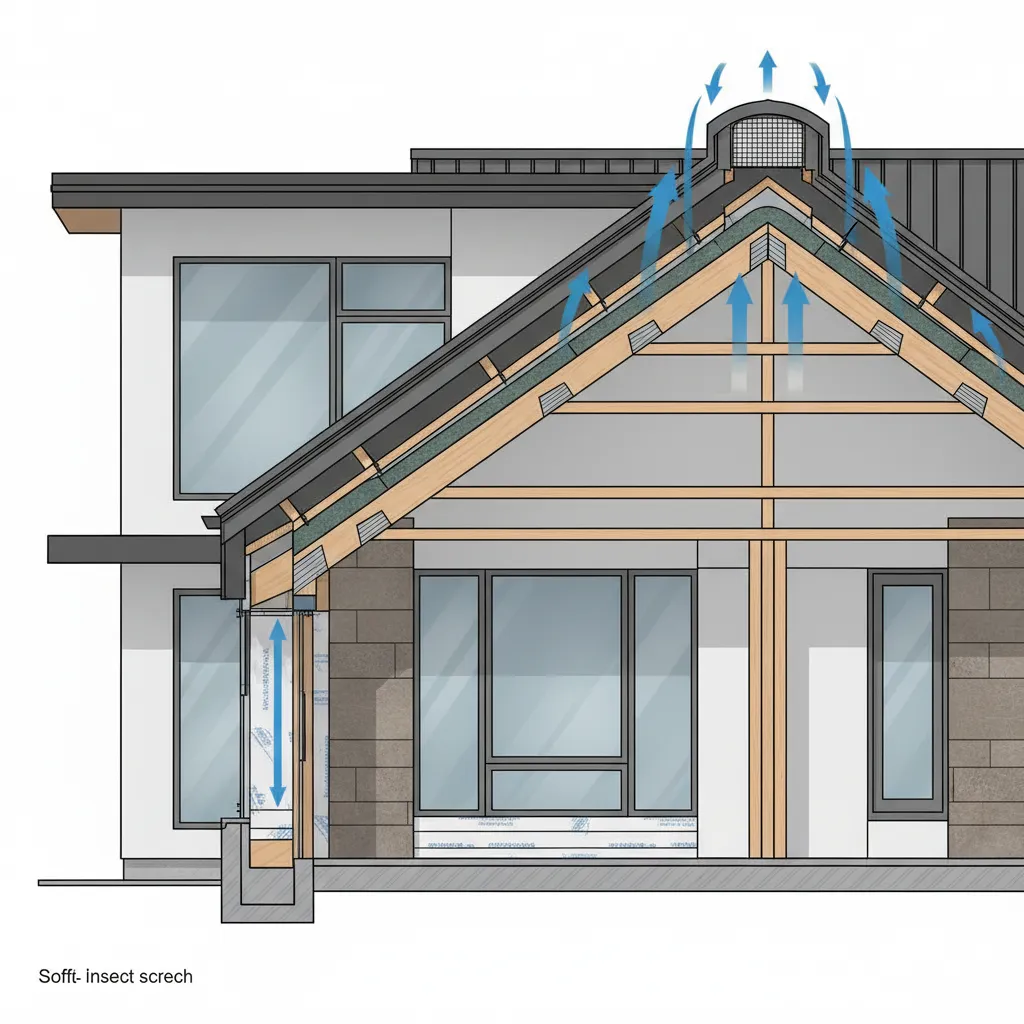 Sistema de ventilación bajo cubierta metálica