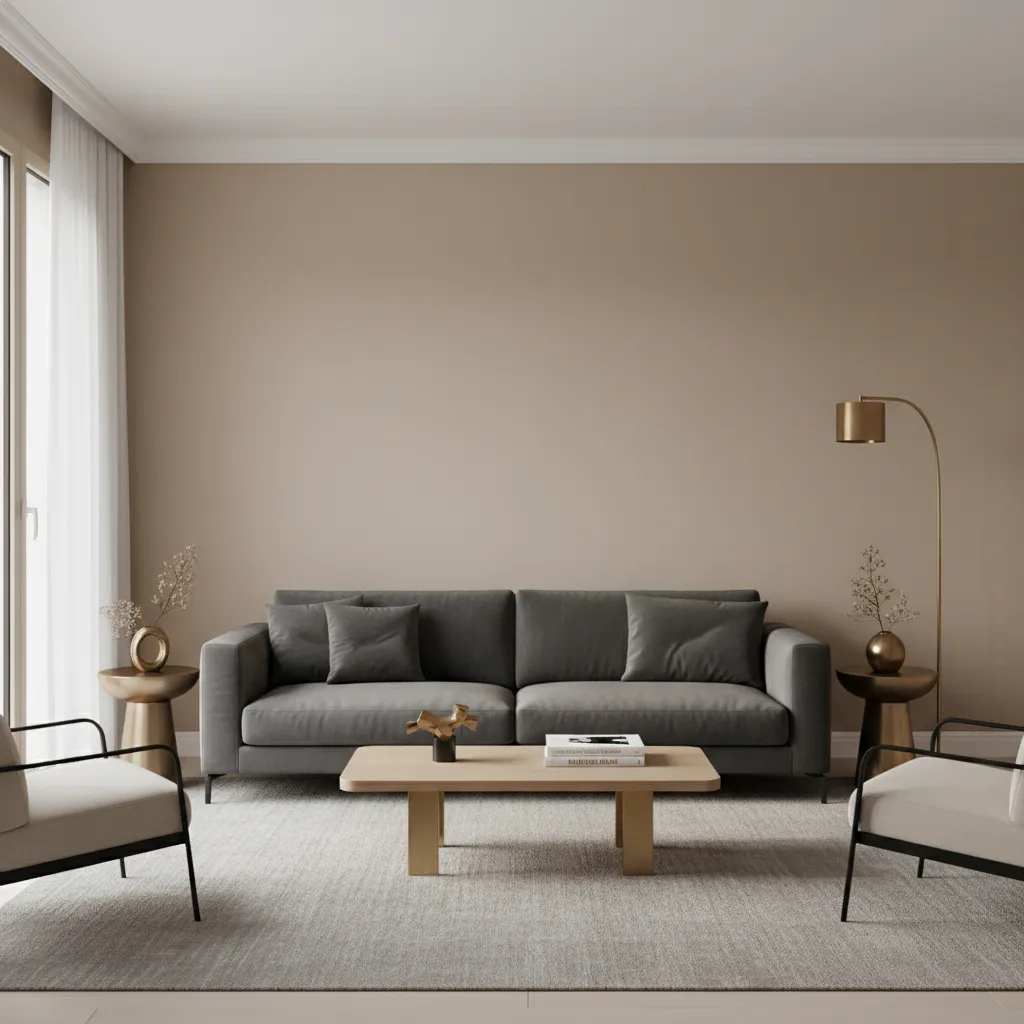 Interior showing dominant supporting and accent color distribution in a room