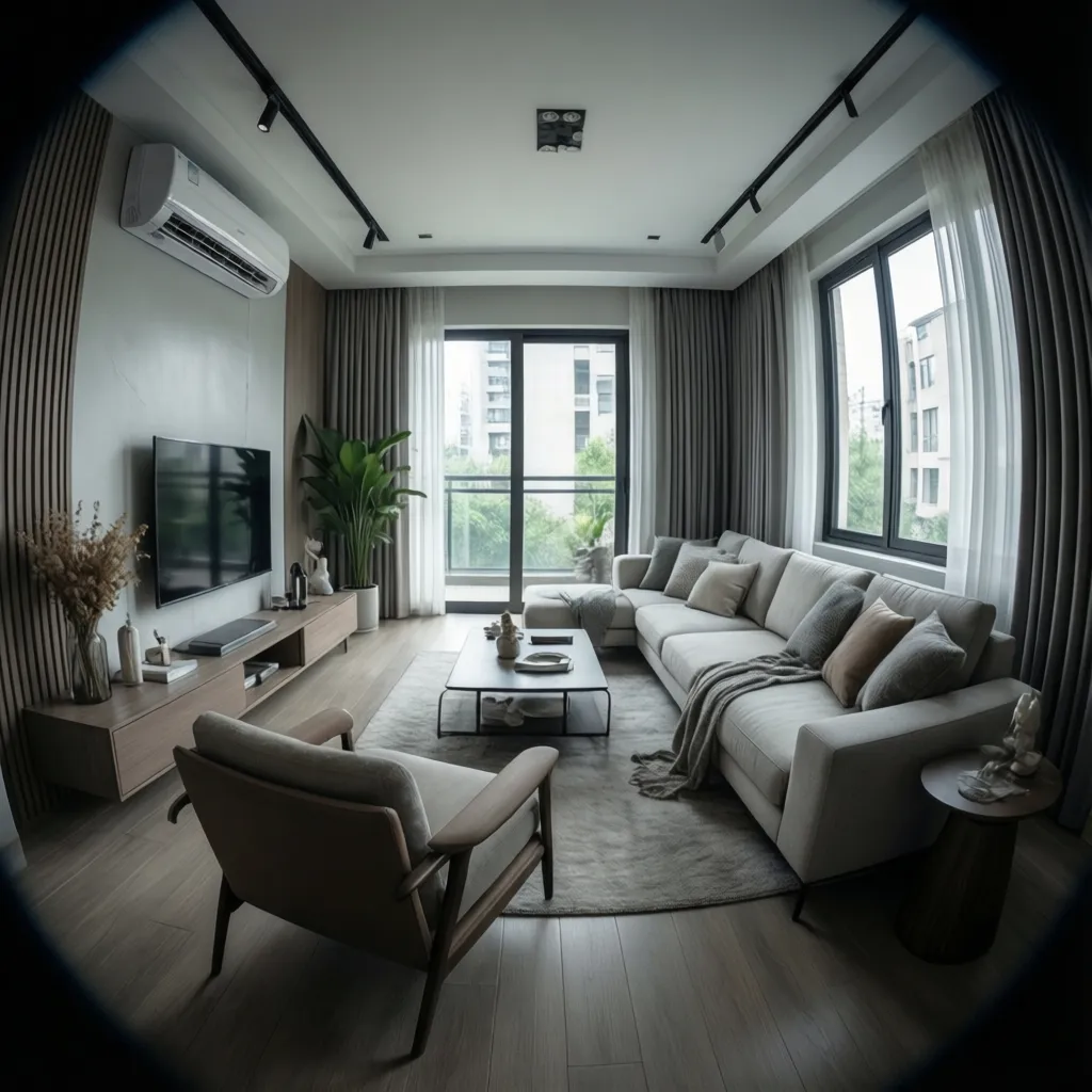 Optimized room layout improving air conditioner airflow circulation