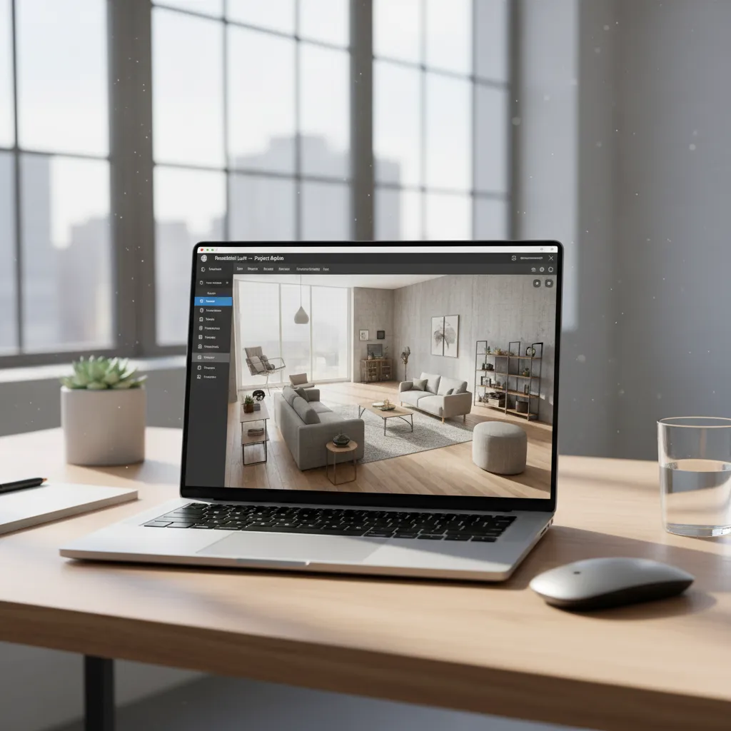 drag and drop home layout design software interface with room planning tools
