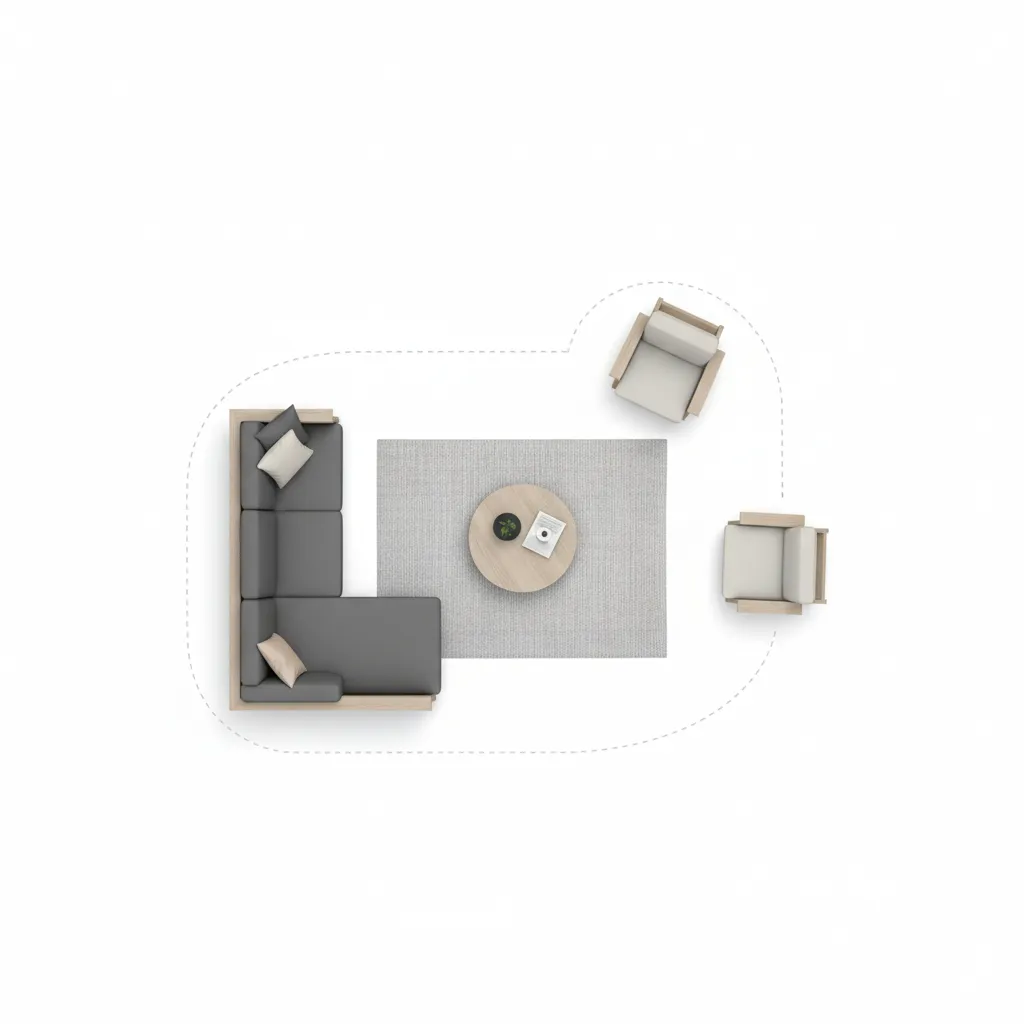 top view room layout planner floor plan with furniture placement diagram