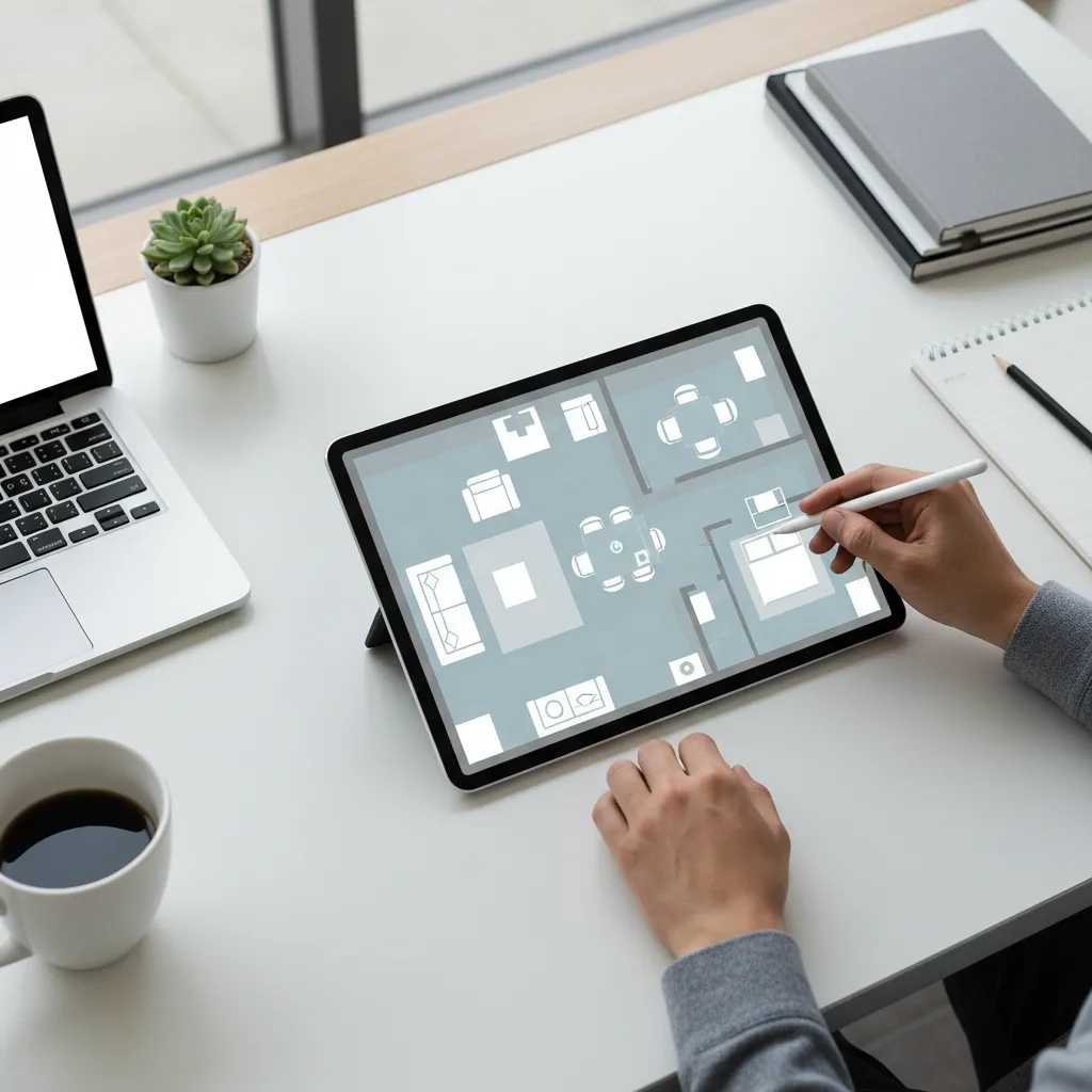 Contoh pembuatan denah ruangan menggunakan aplikasi desain rumah