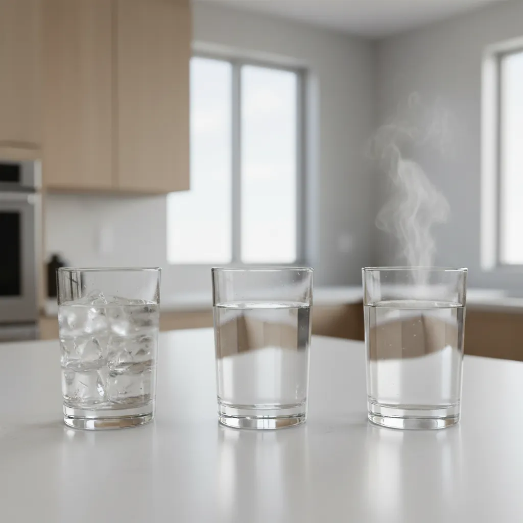 Room Temperature Water vs Cold Water vs Warm Water: A practical comparison of drinking water temperatures, when to use each, and what science actually says about hydration and digestion.