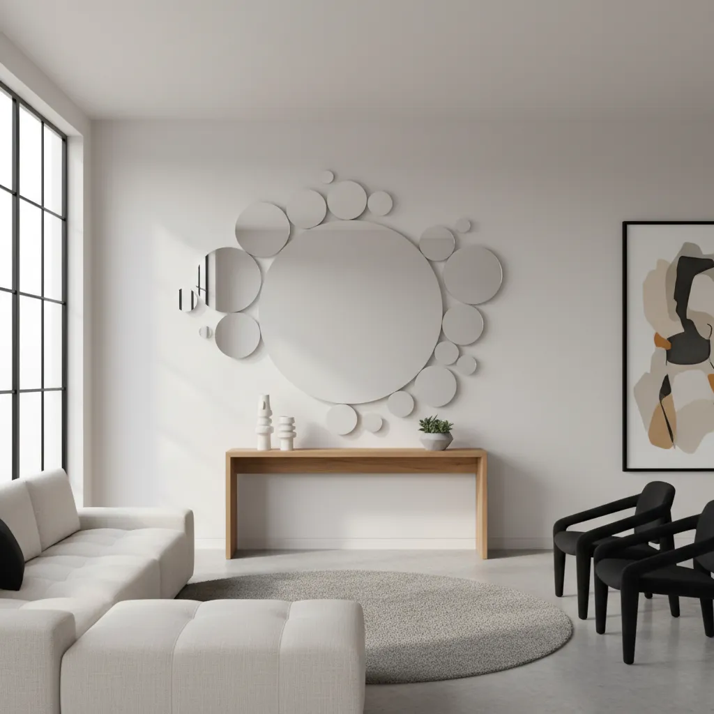 Interior Designer Rules for Creating Round Mirror Feature Walls