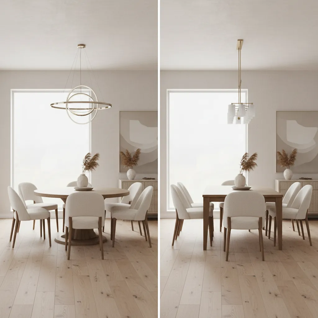 Round vs Rectangular Dining Tables for a 16x16 Dining Room