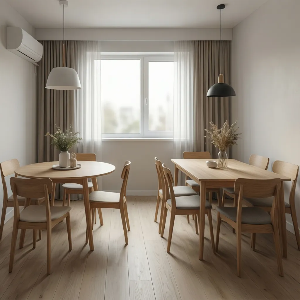 Round vs Square Dining Tables for Small Spaces: Which Saves More Room?