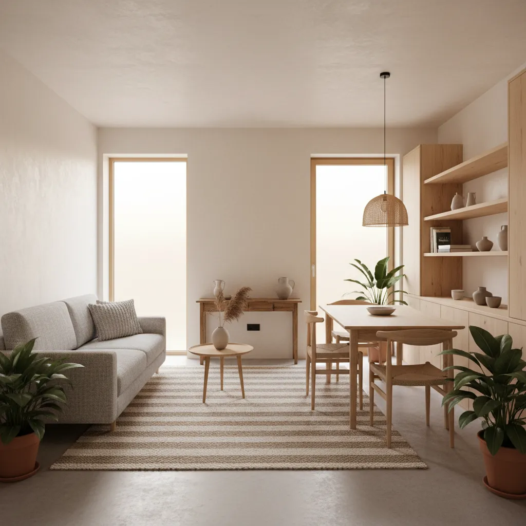 Ruang keluarga dan ruang makan konsep open space