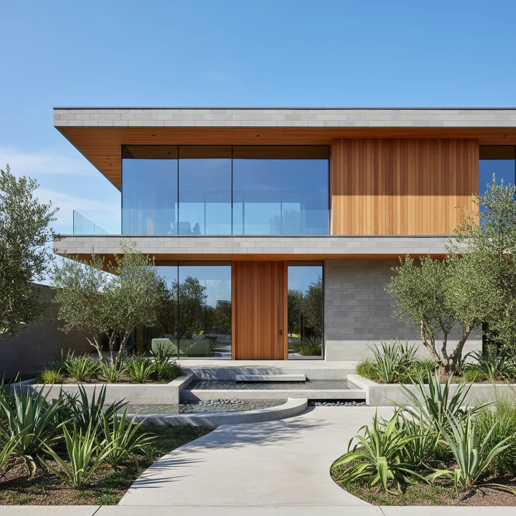 Rumah mewah minimalis dengan desain fasad modern