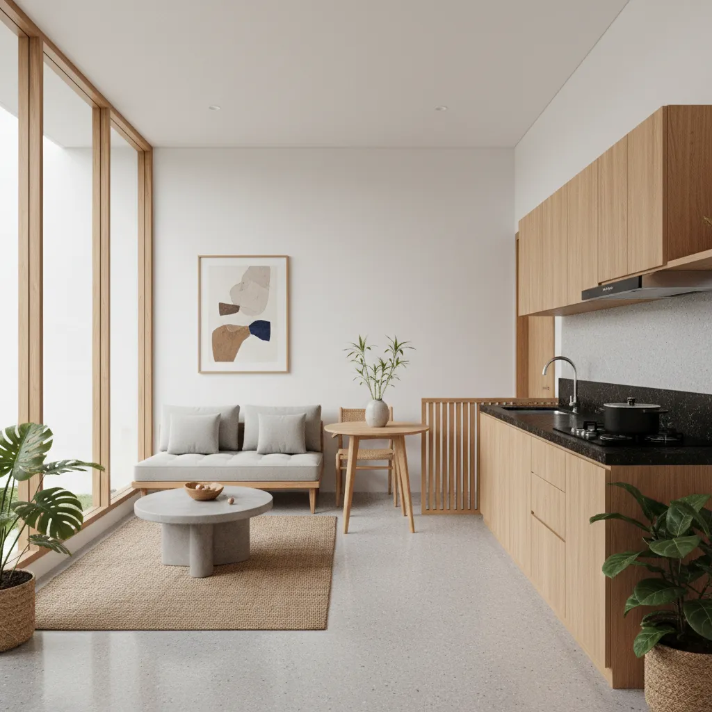 Interior rumah type 36 yang terasa luas