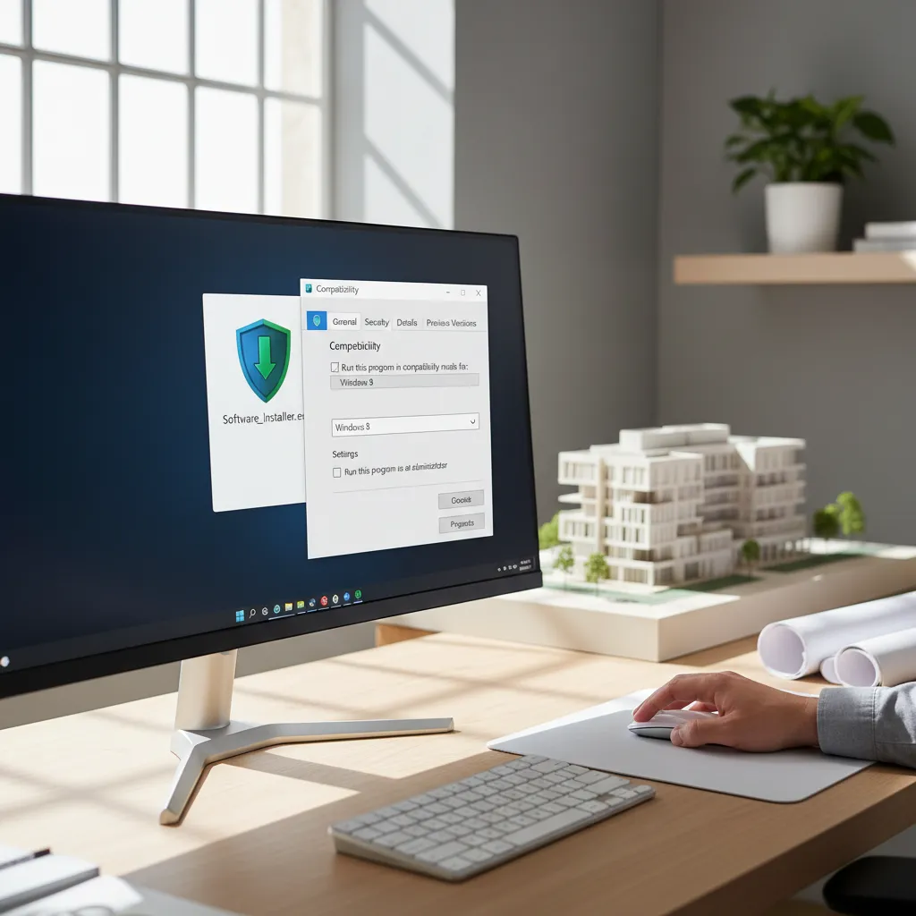 user enabling compatibility mode to install legacy architecture software