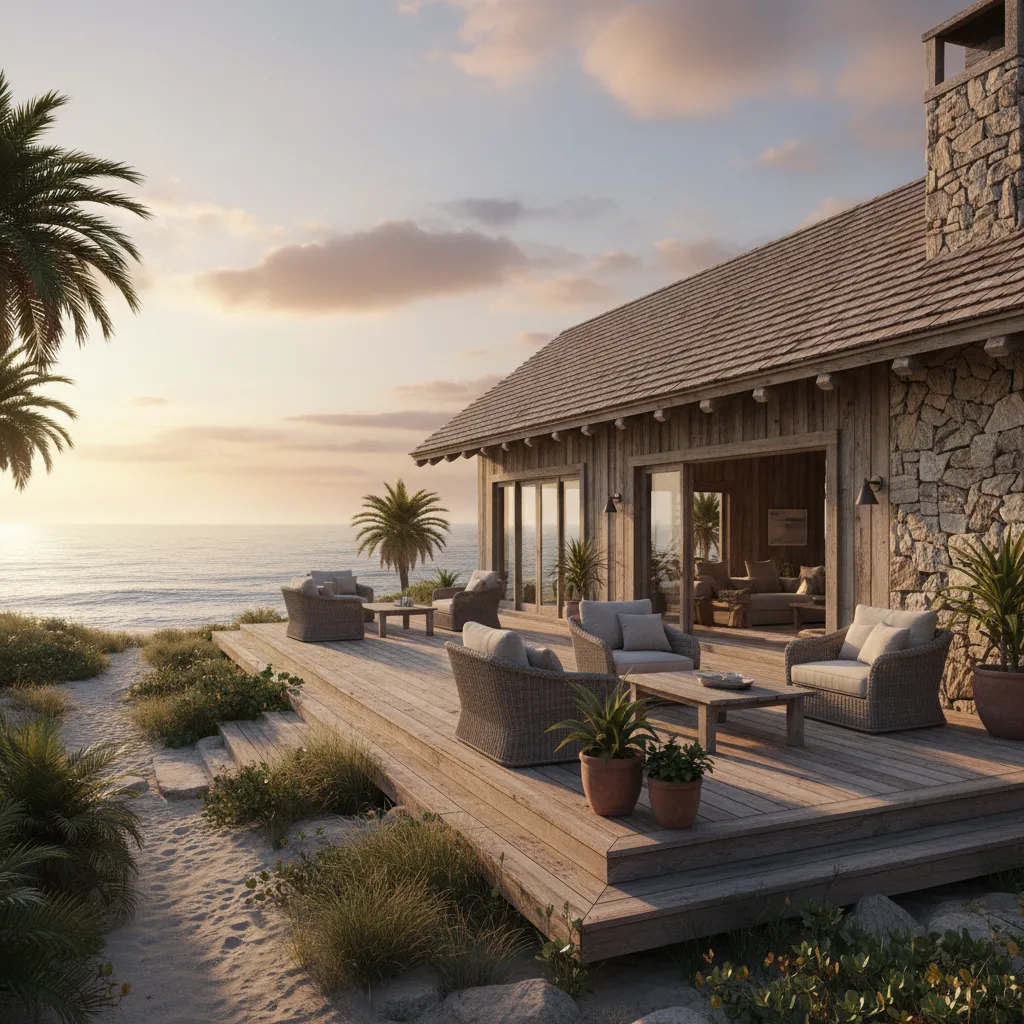 Diseños de casas de playa rústicas: ideas reales