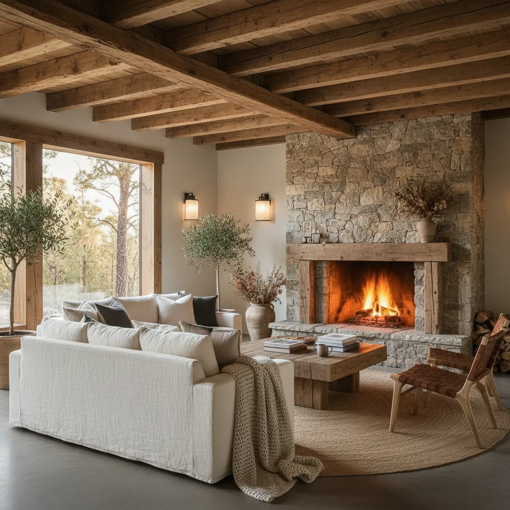 Cómo decorar interiores de casas rústicas