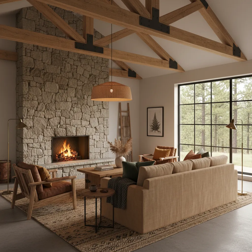 Estilo rústico en diseño de interiores: guía práctica